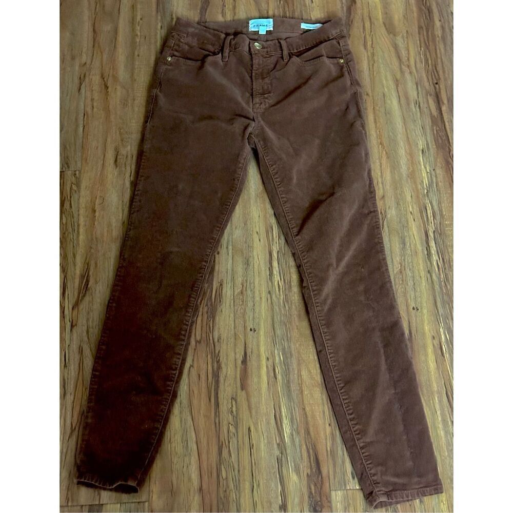 FRAME le high skinny corduroy pants size 28